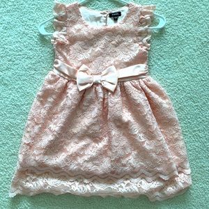 Lace Floral Design Girl’s Dress